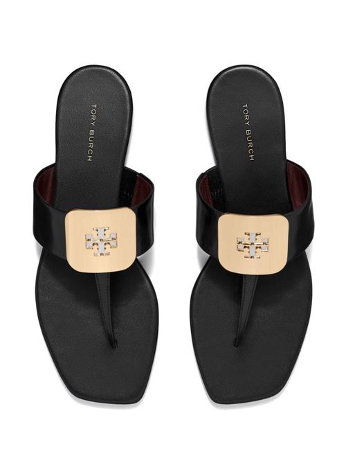 Georgia flip flops with embossed logo Tory burch | 154236006